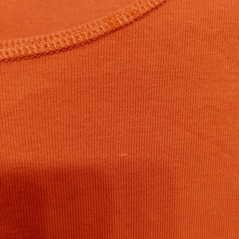 Christopher&Banks orange tee shirt short sleeve soft medium basic nice t shirt - Picture 4 of 8